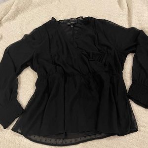 Lane Bryant Black Blouse, Size 14